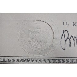 Interesting and rare certificate of Mutilated for Causes of Service for a Military