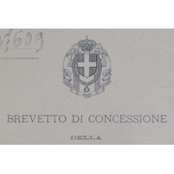 Certificate of concession of Golden Cross of Seniority of Service in the Royal Army to Lieutenant Colonel Antonio Cesaretti