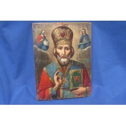 Beautiful Russian icon, St. Nicholas .Taumaturge