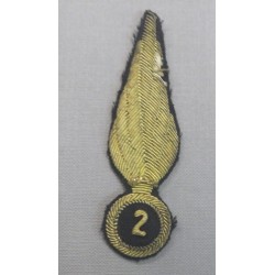 Hat front badge for  officer headdress 2nd Rgt Cavalry "Piemonte Cavalleria"