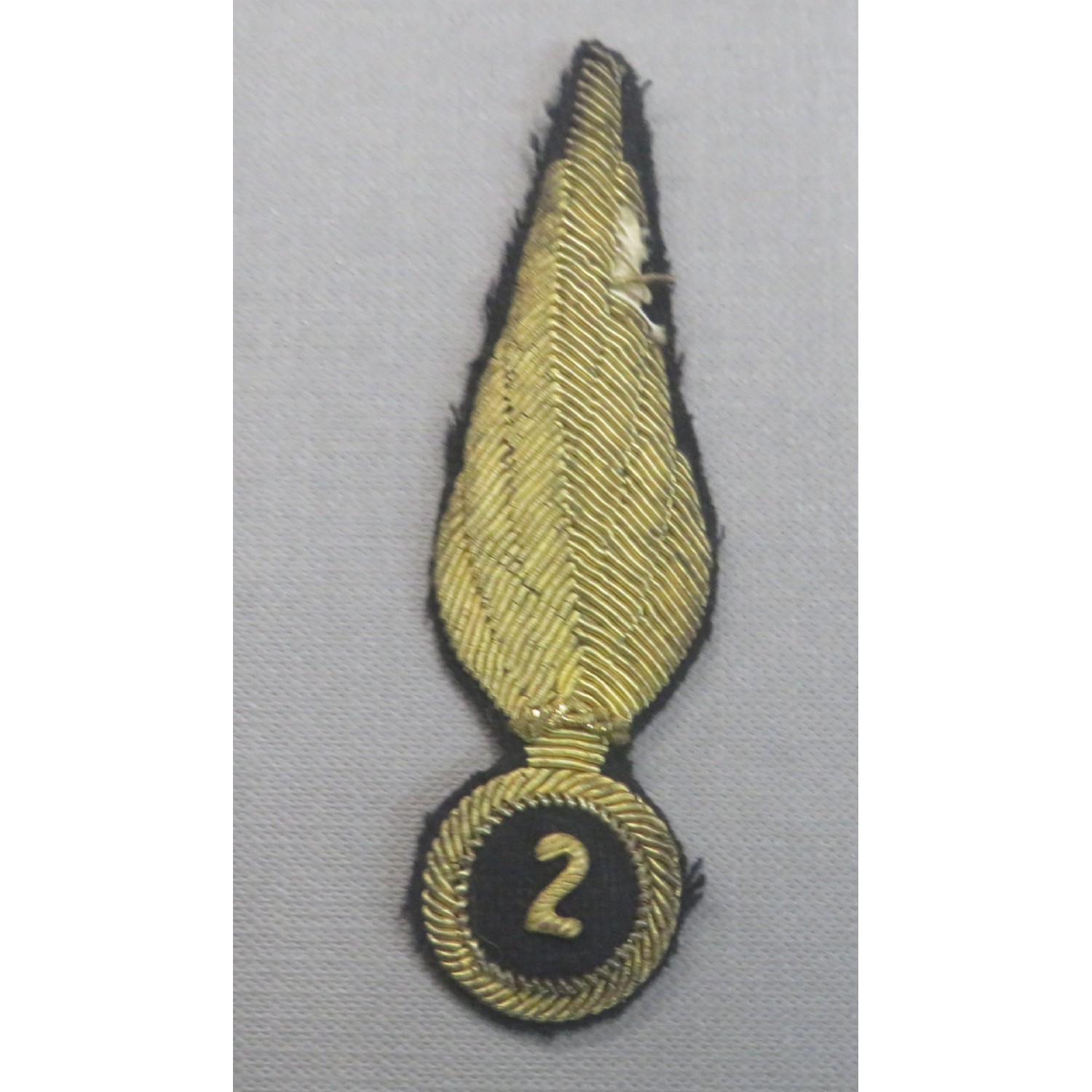 Hat front badge for  officer headdress 2nd Rgt Cavalry "Piemonte Cavalleria"