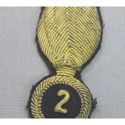 Hat front badge for  officer headdress 2nd Rgt Cavalry "Piemonte Cavalleria"