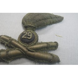 Fregio per copricapo da ufficiale 23° Rgt Artiglieria 1895