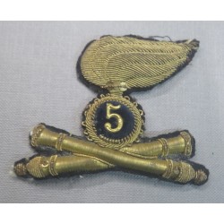Fregio da copricpao da Ufficiale 5° Rgt Artiglieria  1895
