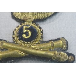Fregio da copricpao da Ufficiale 5° Rgt Artiglieria  1895