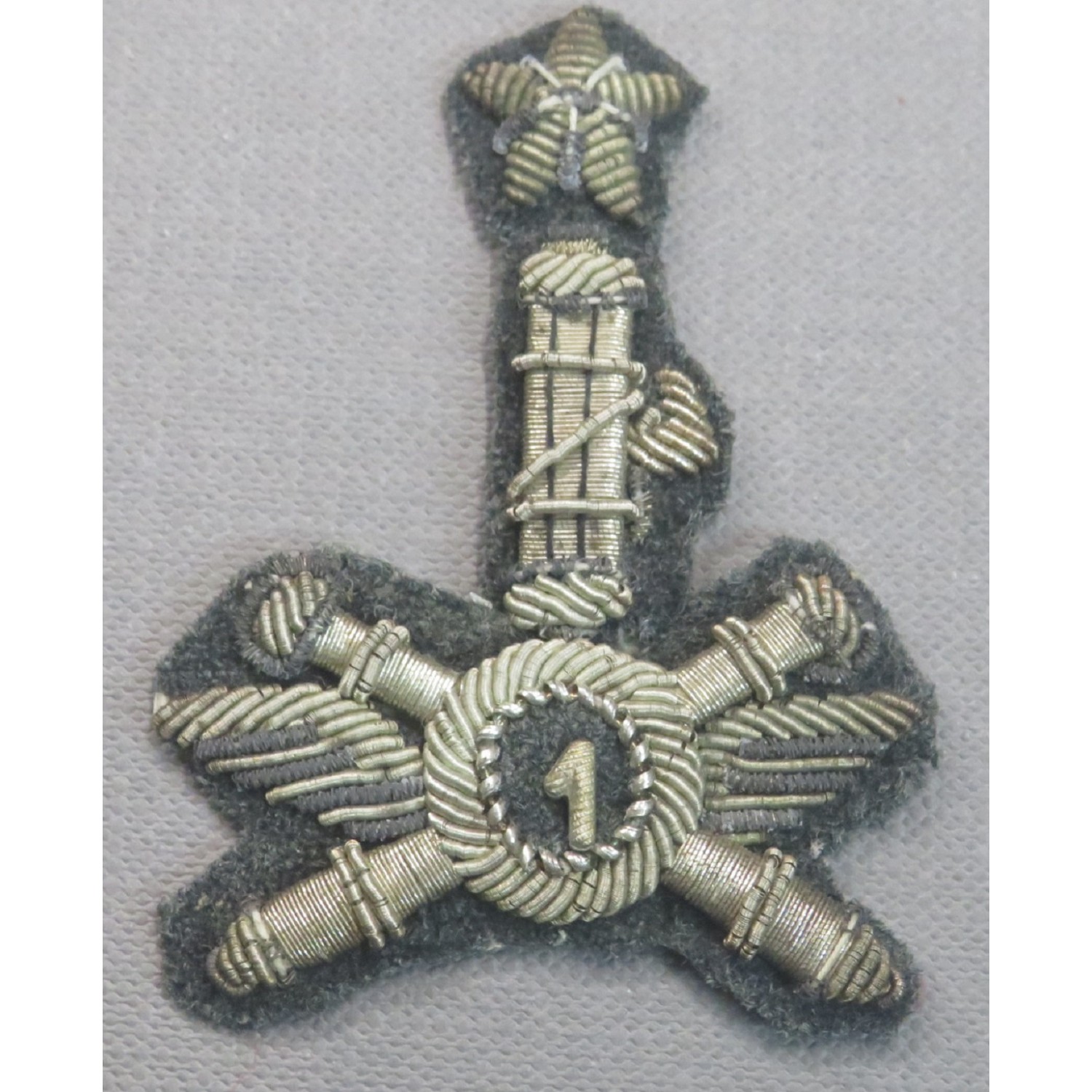 Rare headgear badge from DICAT anti-aircraft militia non-commissioned officer