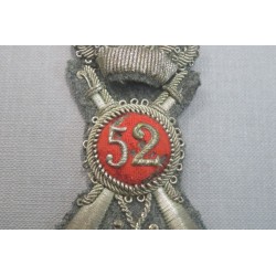 Fregio da copricapo da ufficiale 52° rgt Fanteria , Brigata ALPI , mod.1926