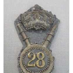 Fregio per copricapo da ufficiale 28° Rgt Fanteria "PAVIA"