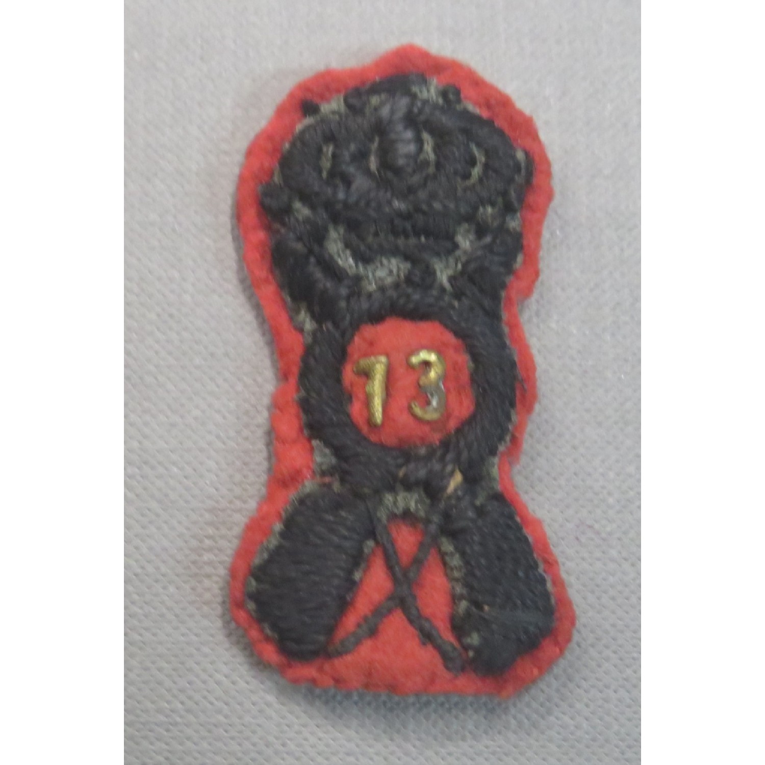 Splendido fregio da bustina da Colonnello Comandante 13° Rgt Fanteria "PINEROLO"