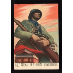 Cartolina GUF Parma Universitari Combattenti