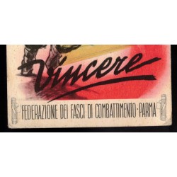 Cartolina Fasci Giovanili di Combattimento Federazione di Parma