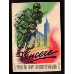 Cartolina Fasci Giovanili di Combattimento Federazione di Parma