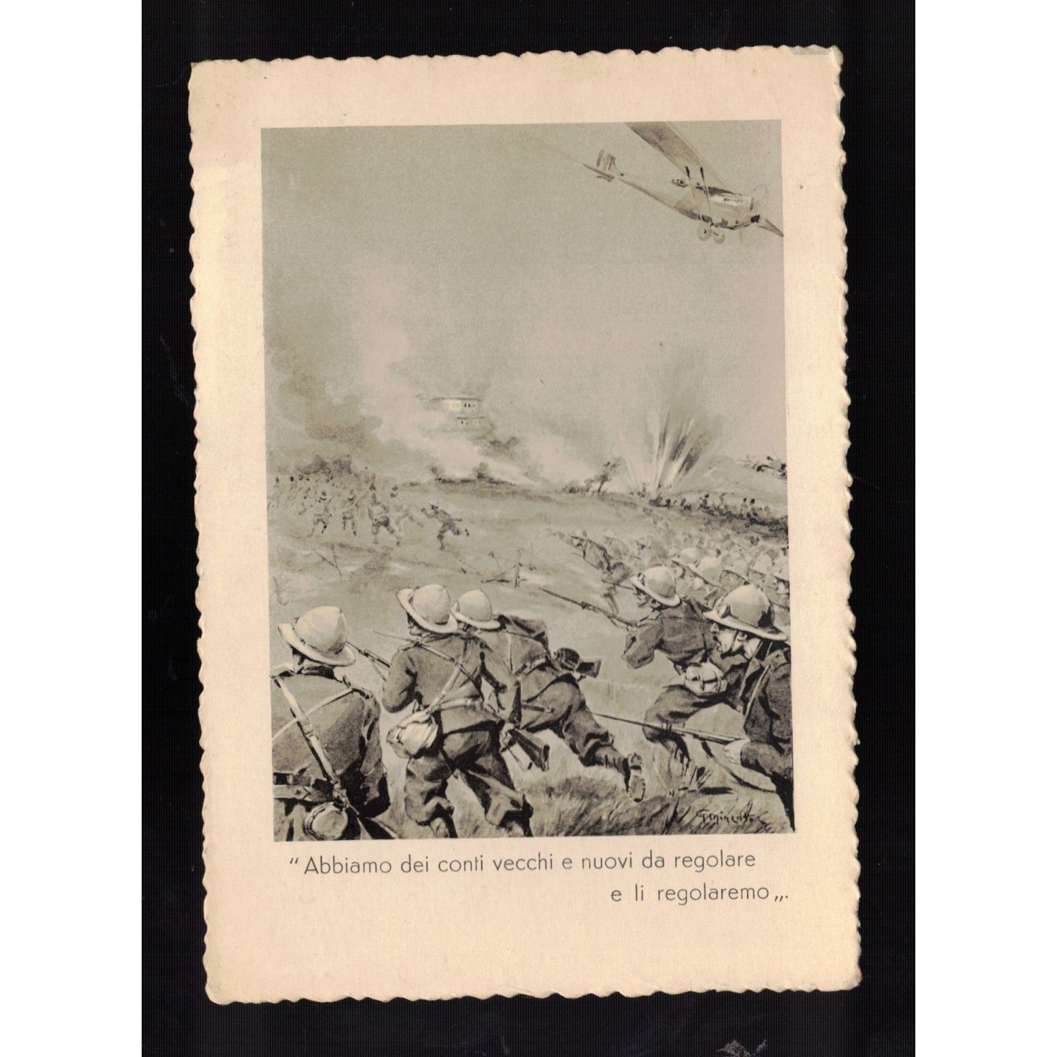 Cartolina di propaganda Guerra d Africa 1935 1936