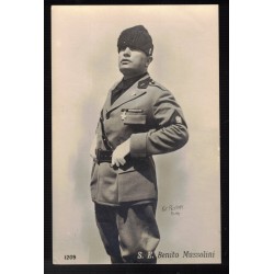 Cartolina ritratto del Duce Benito Mussolini , non viaggiata