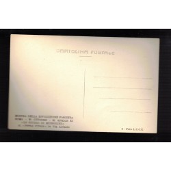 Cartolina di propaganda fascista "Studio del Duce Benito Mussolini " presso il Popolo d Italia