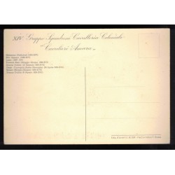 Rara cartolina XIV Gruppo Squadroni Cavalleria Coloniale Cavalieri Amara