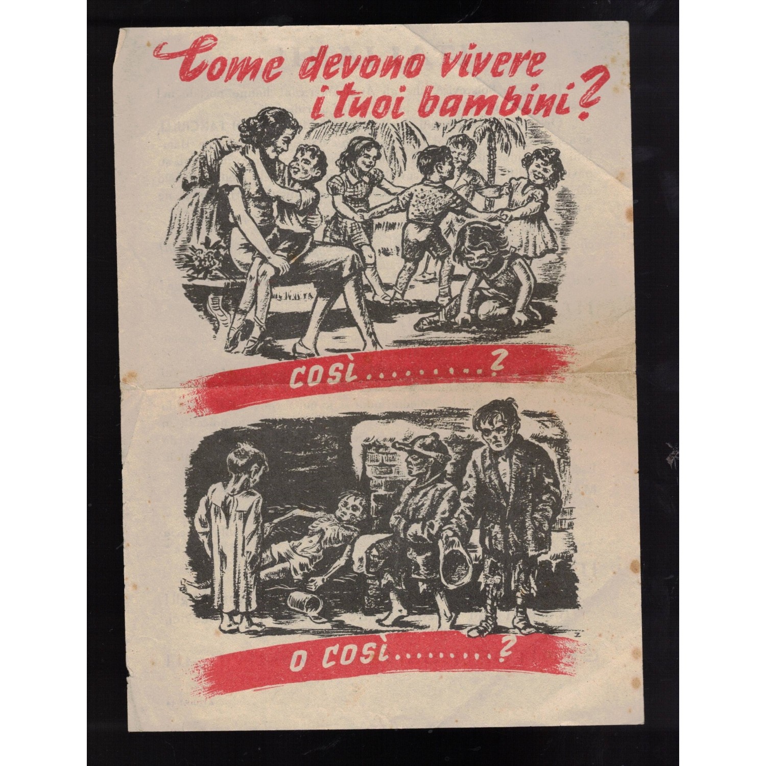 Volantino di propaganda periodo Repubblica Sociale Italiana 1944/45
