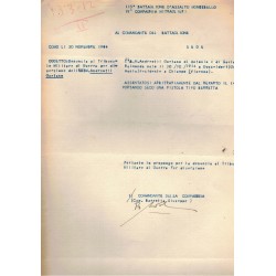 Italian Social Republic document denouncing desertion for a soldier