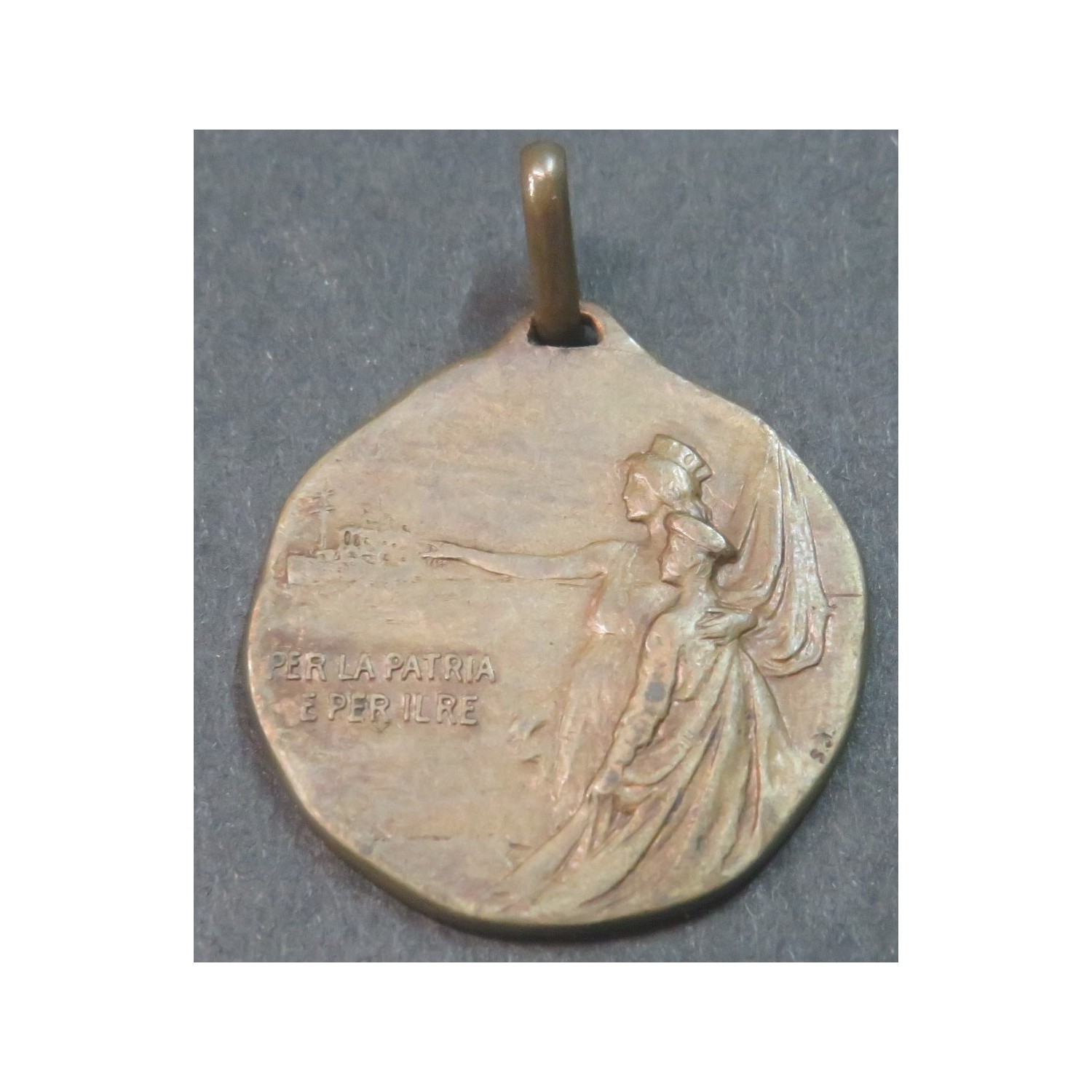 Medaglia in bronzo Regia Accademia Navale Livorno 1906 1881