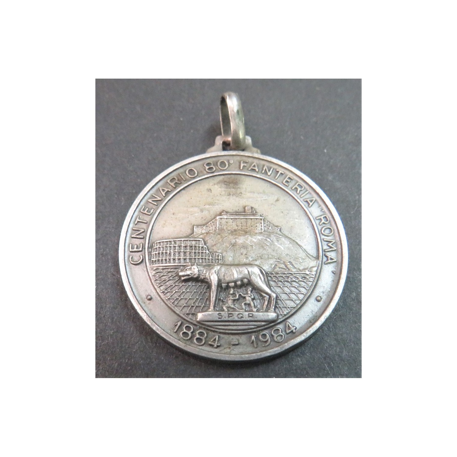 Silver medal commemorating the 1st Centenary of the founding of the 80th Infantry Regiment