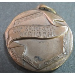 Bellissima medaglia coloniale in bronzo  XIIa Brigata Coloniale