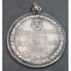 Silver medal National Association of the Infantryman Sect. of Turin 1930