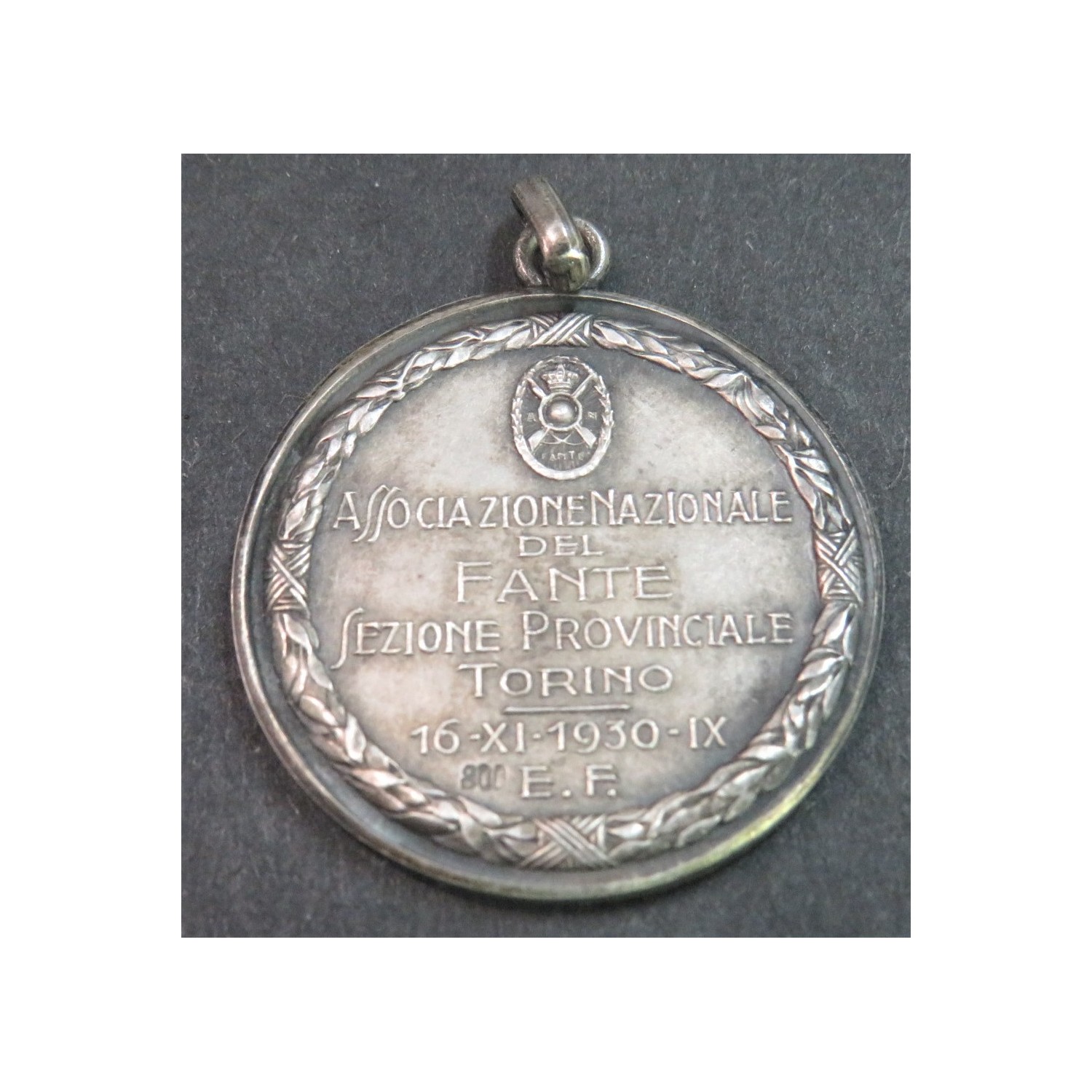 Silver medal National Association of the Infantryman Sect. of Turin 1930