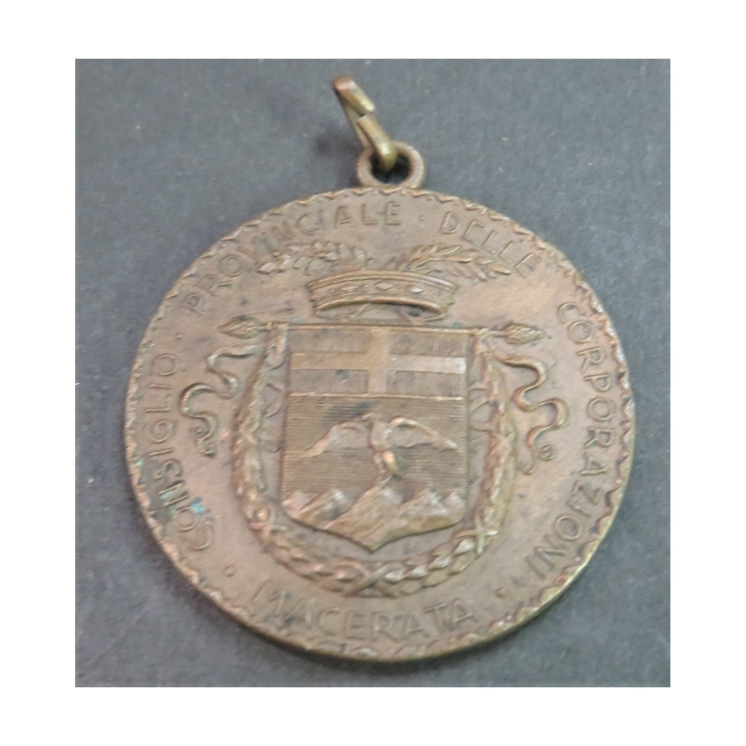 Medaglia in bronzo Consorzio Provinciale delle Corporazioni Macerata