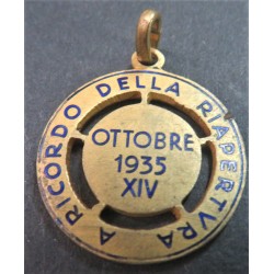 Bronze and enamel medal Military College of Milan