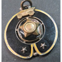 Medaglia in bronzo e smalti detta "baverino"  Treno Artiglieria anni 20