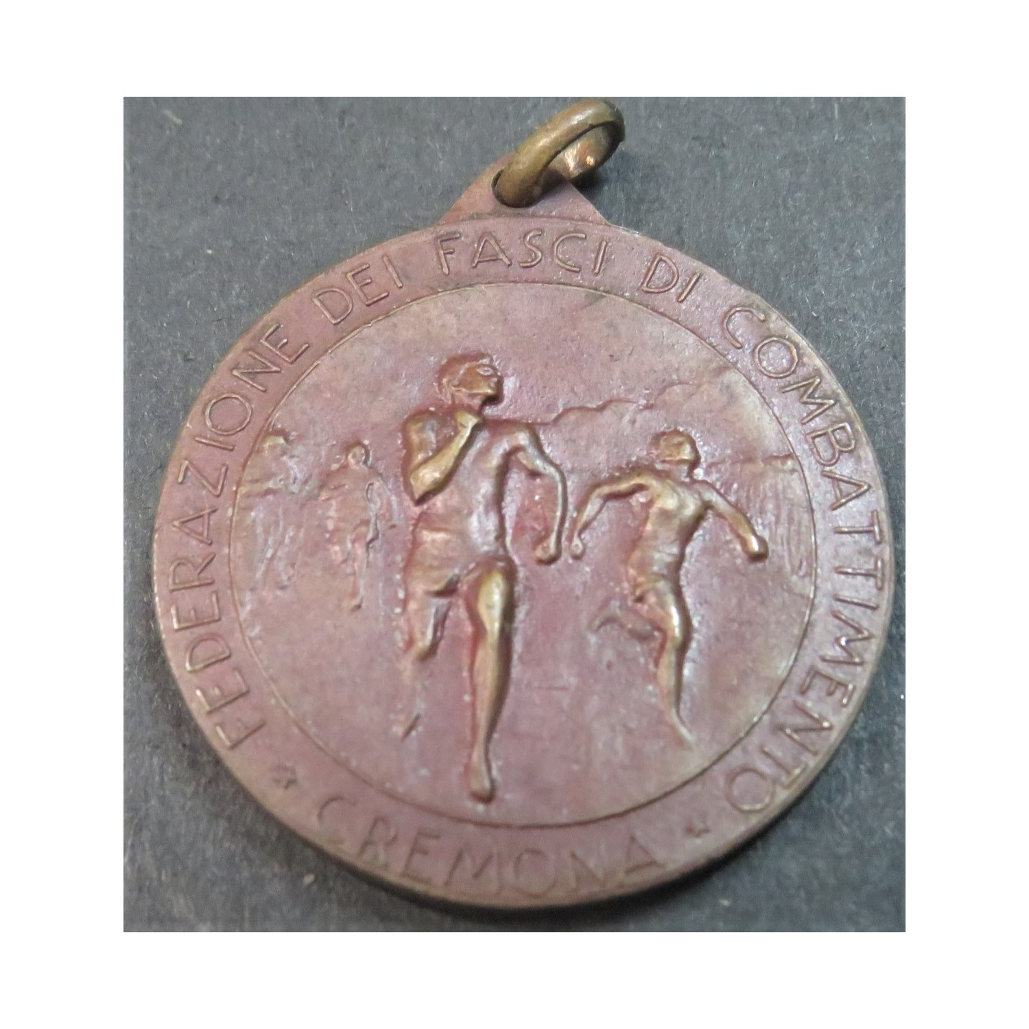 Medaglia in bronzo Federazione dei Fasci di Combattimento  Cremona
