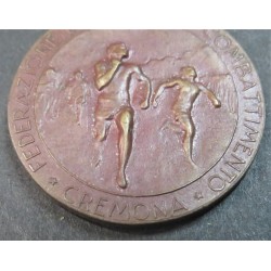 Medaglia in bronzo Federazione dei Fasci di Combattimento  Cremona