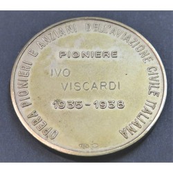 Extremely rare non-portative medal, Viscardi Ivo, Aeronautical Pioneer
