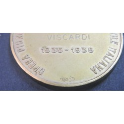 Rarissima medaglia non portativa nominativa Viscardi Ivo Pioniere Aereonautica