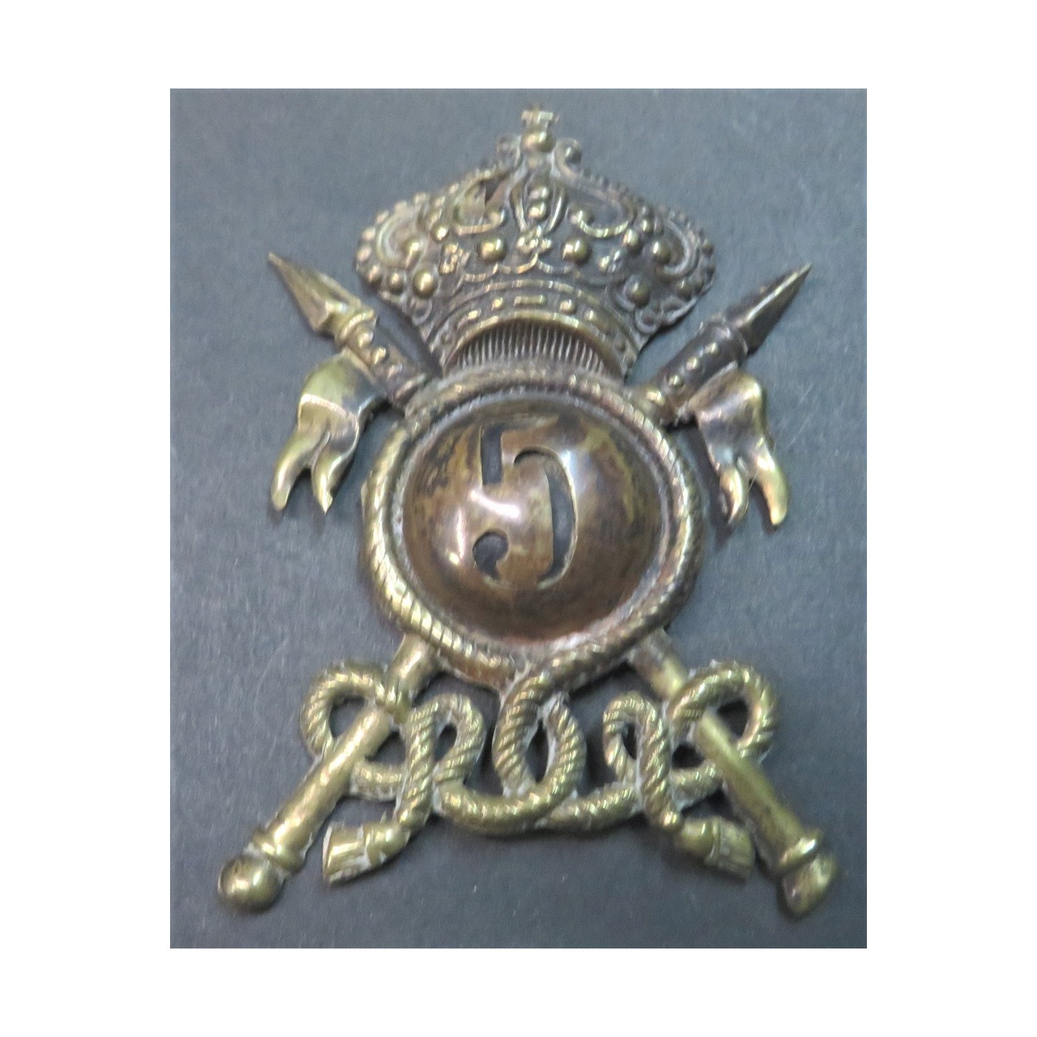 Frieze from colbacco and / or tropical helmet 1889 from Officer of the 5th Rgt. NOVARA cavalrymen