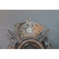 Fregio da colbacco e/o casco tropicale  da Ufficiale del 5° Rgt. Cavalleggeri NOVARA