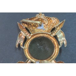 Fregio da colbacco e/o casco tropicale  da Ufficiale del 5° Rgt. Cavalleggeri NOVARA 1934