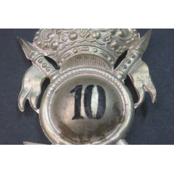 Fregio da colbacco 10° Rgt Lancieri "Vittorio Emanuele II"