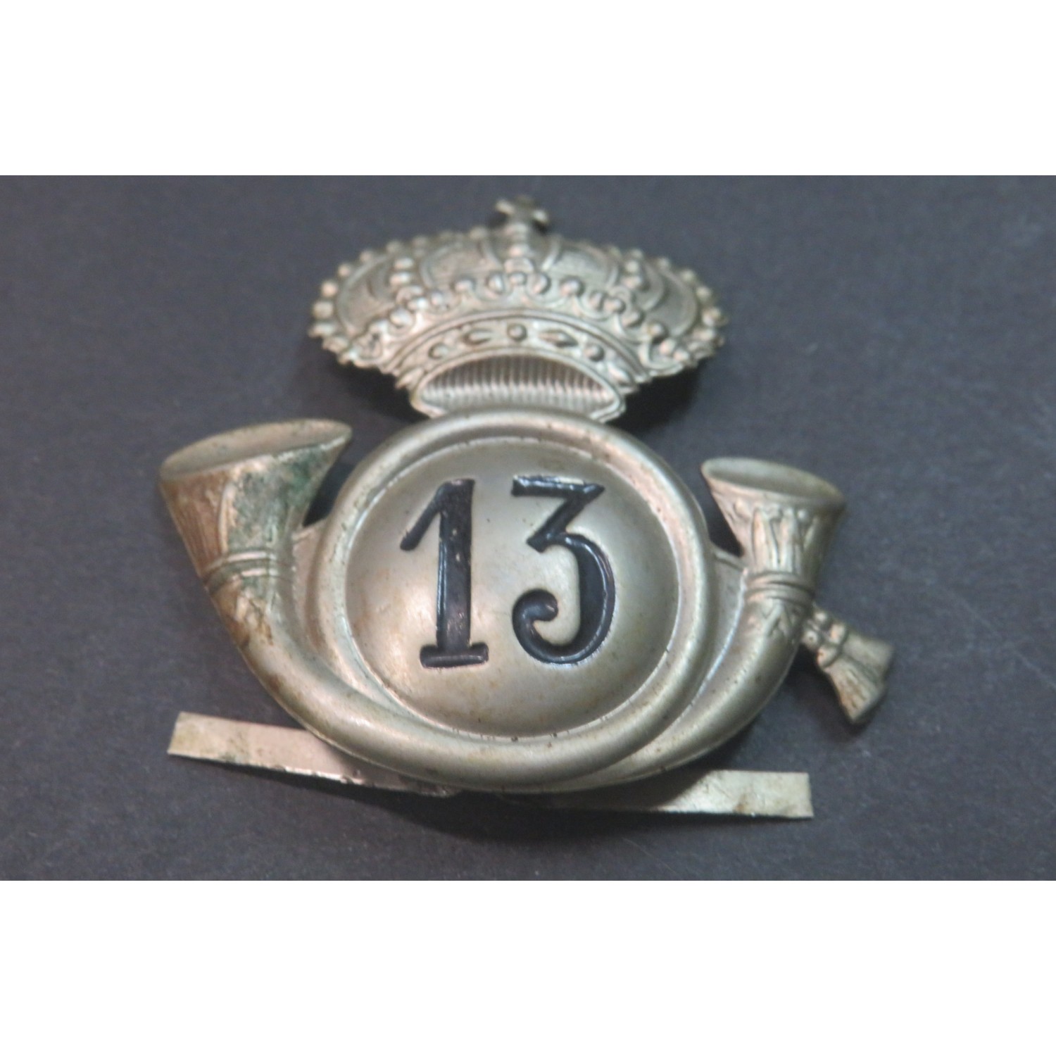 Hat front badge from troop 13 ° Rgt Cavalleggeri "MONFERRATO"