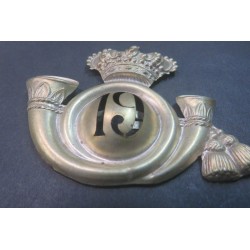 Fregio da colbacco da ufficiale 19° Rgt Cavalleggeri e Guide