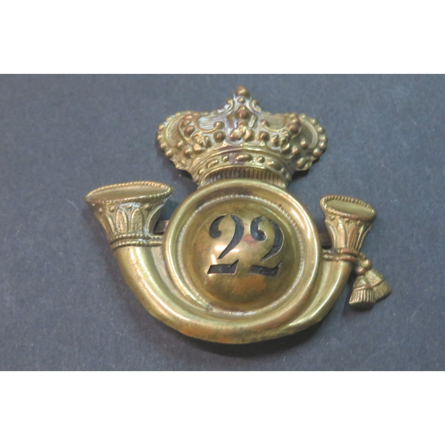 Rare colbacco frieze for officer of the 22nd Cavalleggeri Regiment of "CATANIA"