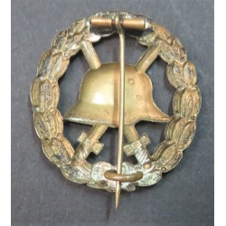 Distintivo ferita di guerra Germania 1a guerra mondiale , modello traforato