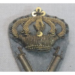 Hat front badge from Italian Royal Army officer model 34 Out of Corps Schools