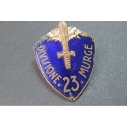 Scudetto da braccio da ufficiale 23a Div.ne MURGE  , in bronzo e smalto