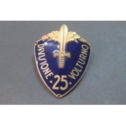 Scudetto da braccio da ufficiale 25a Div.ne Fanteria " VOLTURNO"