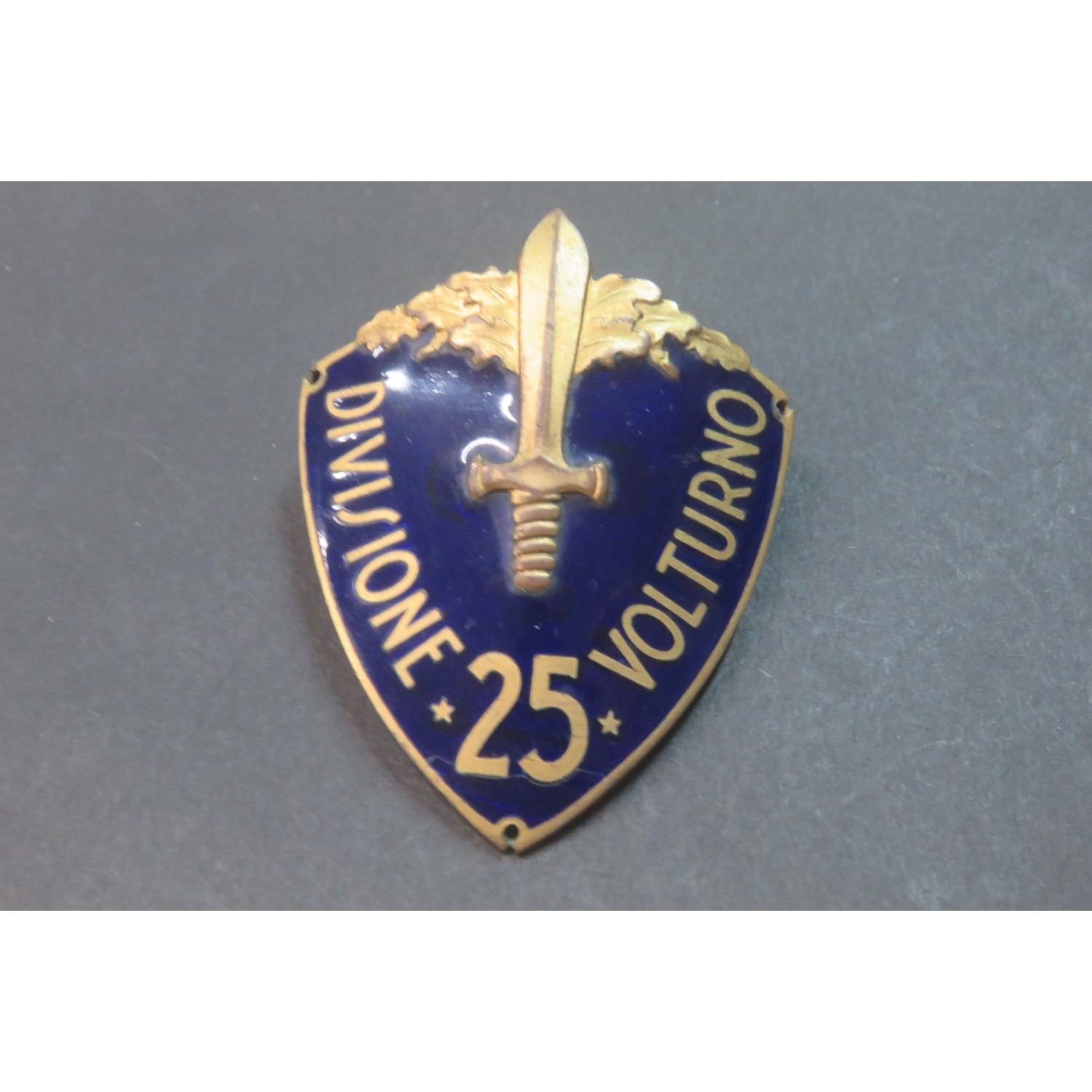 Scudetto da braccio da ufficiale 25a Div.ne Fanteria " VOLTURNO"