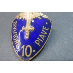 Scudetto da braccio da ufficiale 10a Div.ne Fanteria "PIAVE"