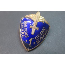 Arm shield from 1st Div officer Celere Eugenio di Savoia, slight chipping on the lower quarter with restoration