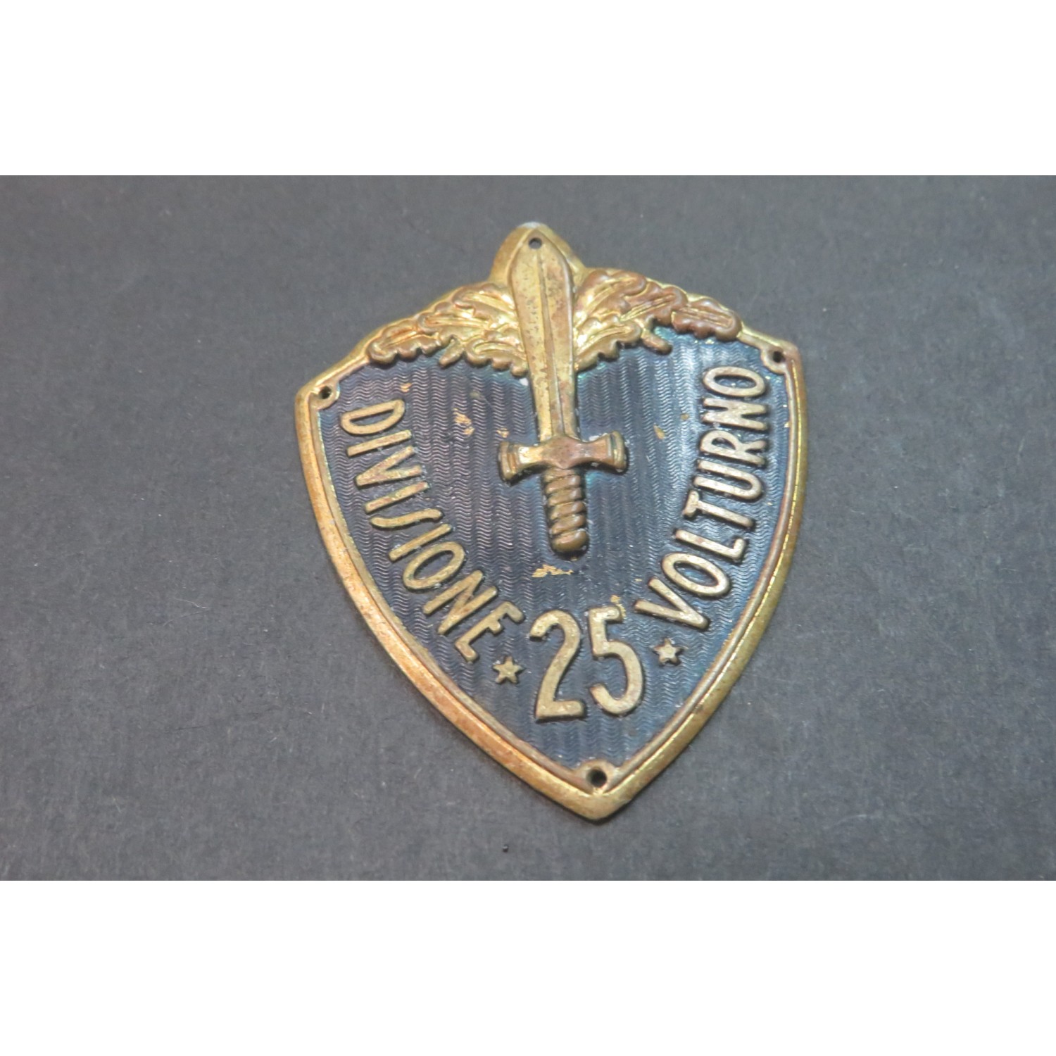 25th Infantry Division "VOLTURNO" troop arm shield, wide rim