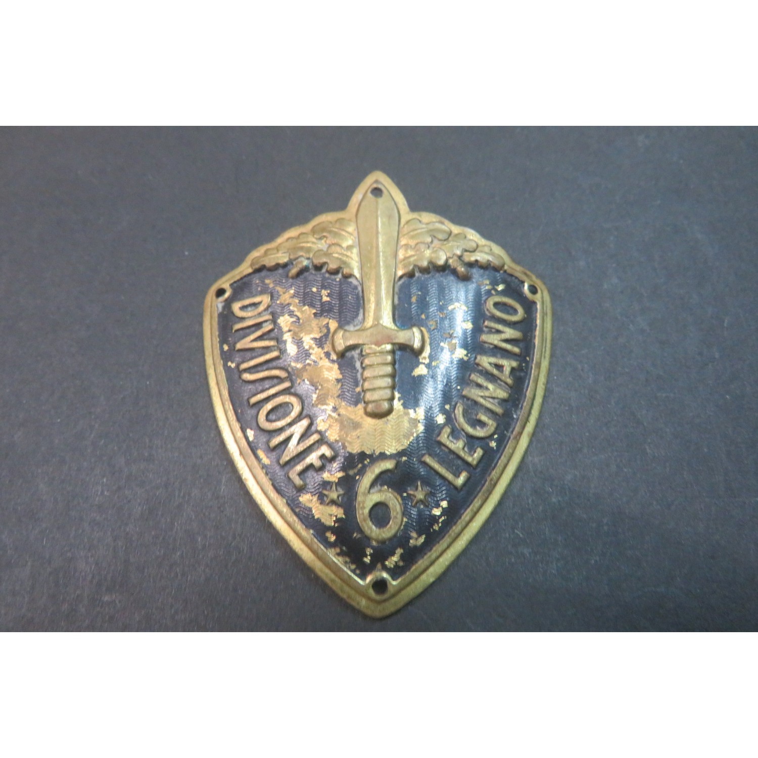 6th Infantry Division "Legnano" arm shield, wide rim model